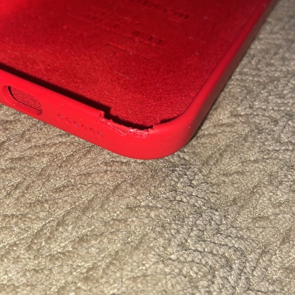 iPhone 13 Pro Max Case, Liquid Silicone Case RED - Picture 7 of 12